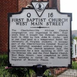 First Baptist Church - West Main Street Historic Highway Marker
