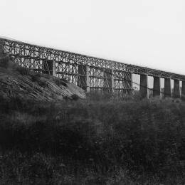 High Bridge across Appomattox River, south side railroad. Farmville, Va., (vicinity) April 1865.