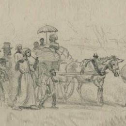 "Contrabands escaping" by Edwin Forbes